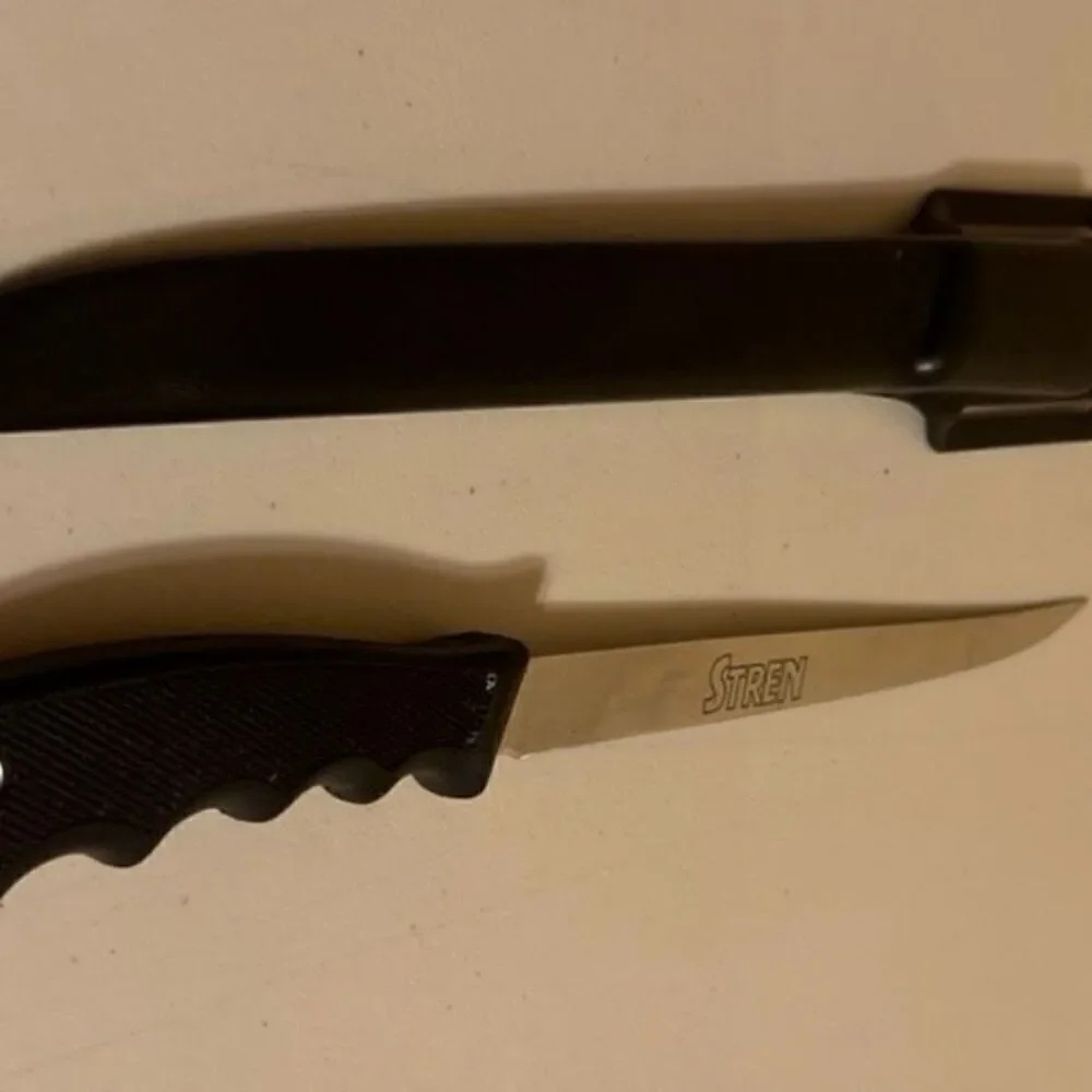 Remington Stren Fishing Filet Knife and Belt Holster 9” Blade Made in USA SHARP